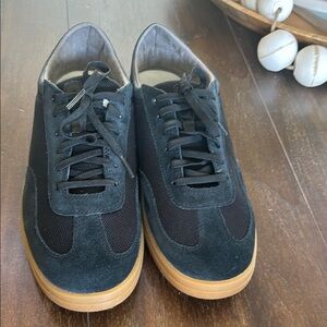 OluKai Black and Brown Sneakers with Gum Sole